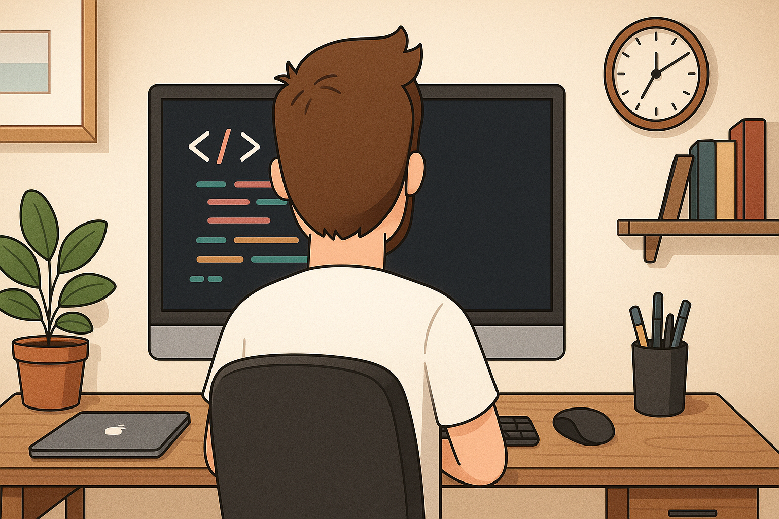 Kod yazan yazılımcı